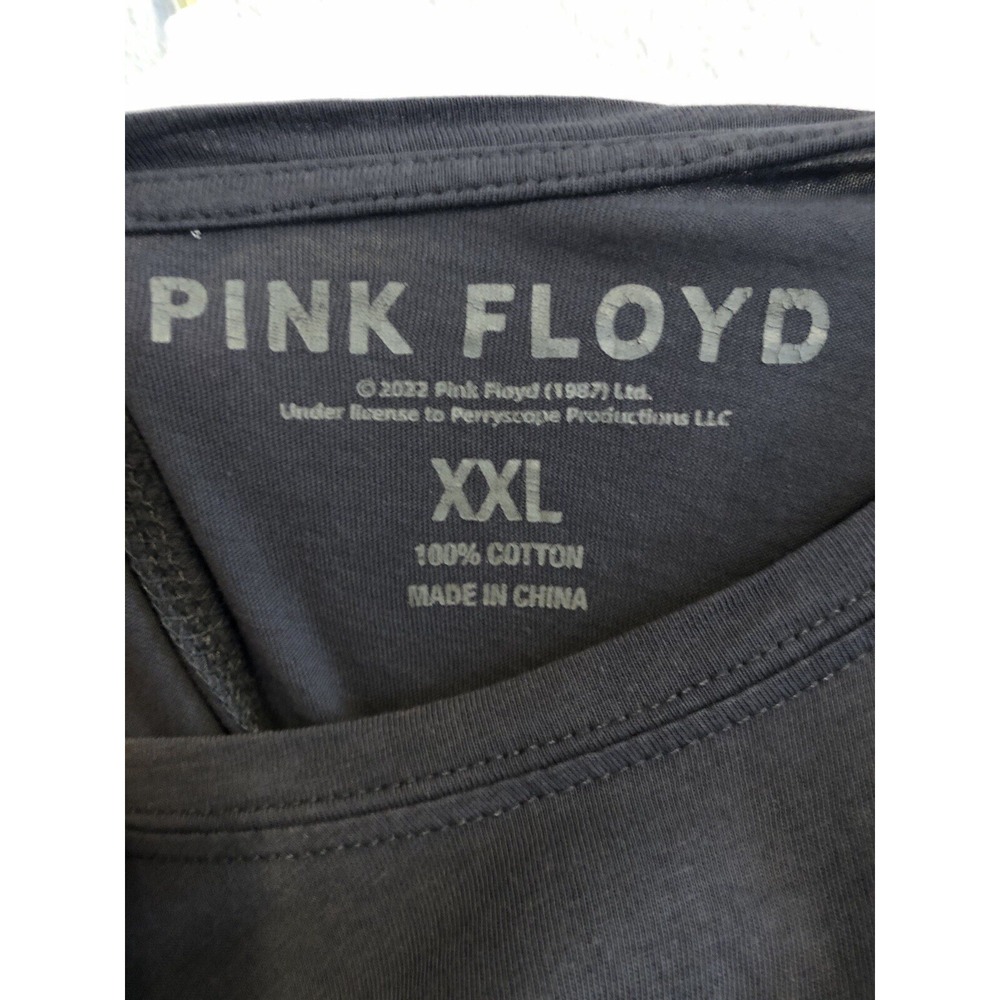 Pink Floyd Tshirt Womens XXL The Dark Side of The Moon Retro Gray Cotton Top - Picture 3 of 7